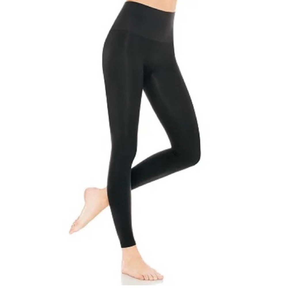 Spanx Red Hot Black Leggings Size Medium